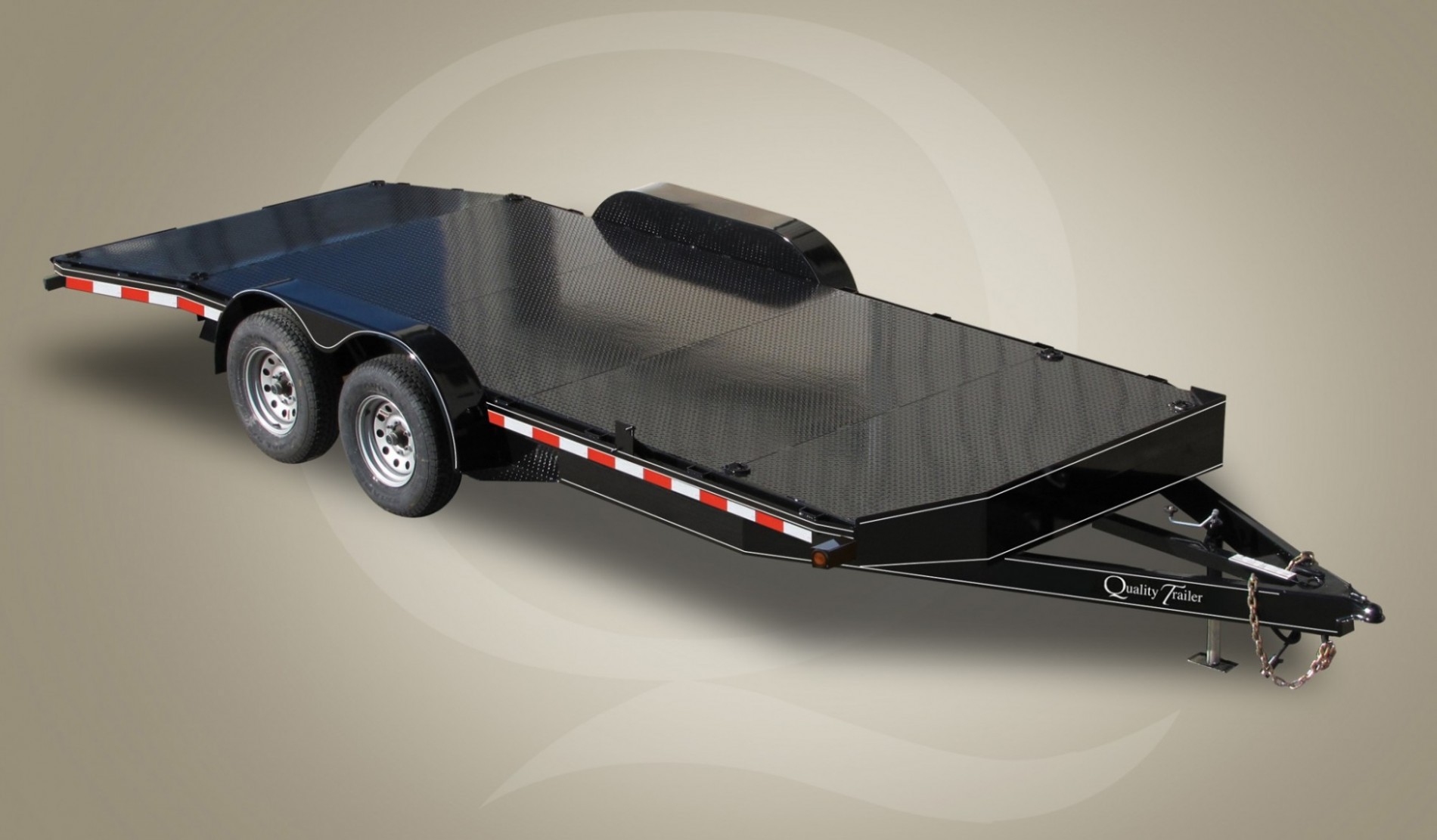 20ft tandem axle steel deck car hauler trailer for sale