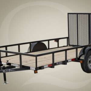 6x12 Single Axle Utility Trailer with Ramp Gate
