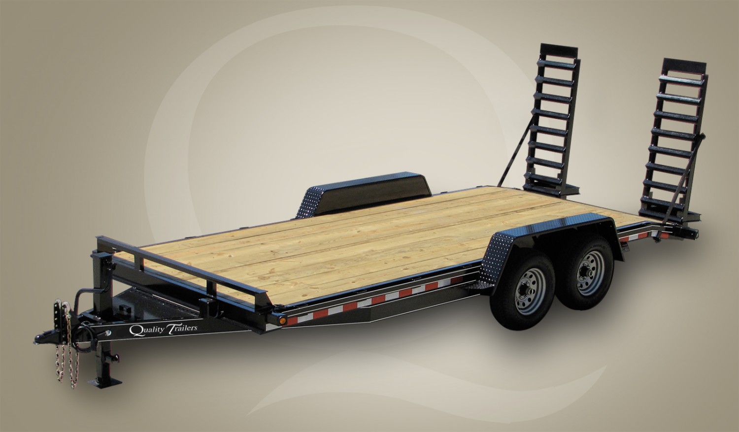 20ft tandem axle equipment hauler trailer with stand up ramps 20ft tandem axle equipment hauler trailer with stand up ramps