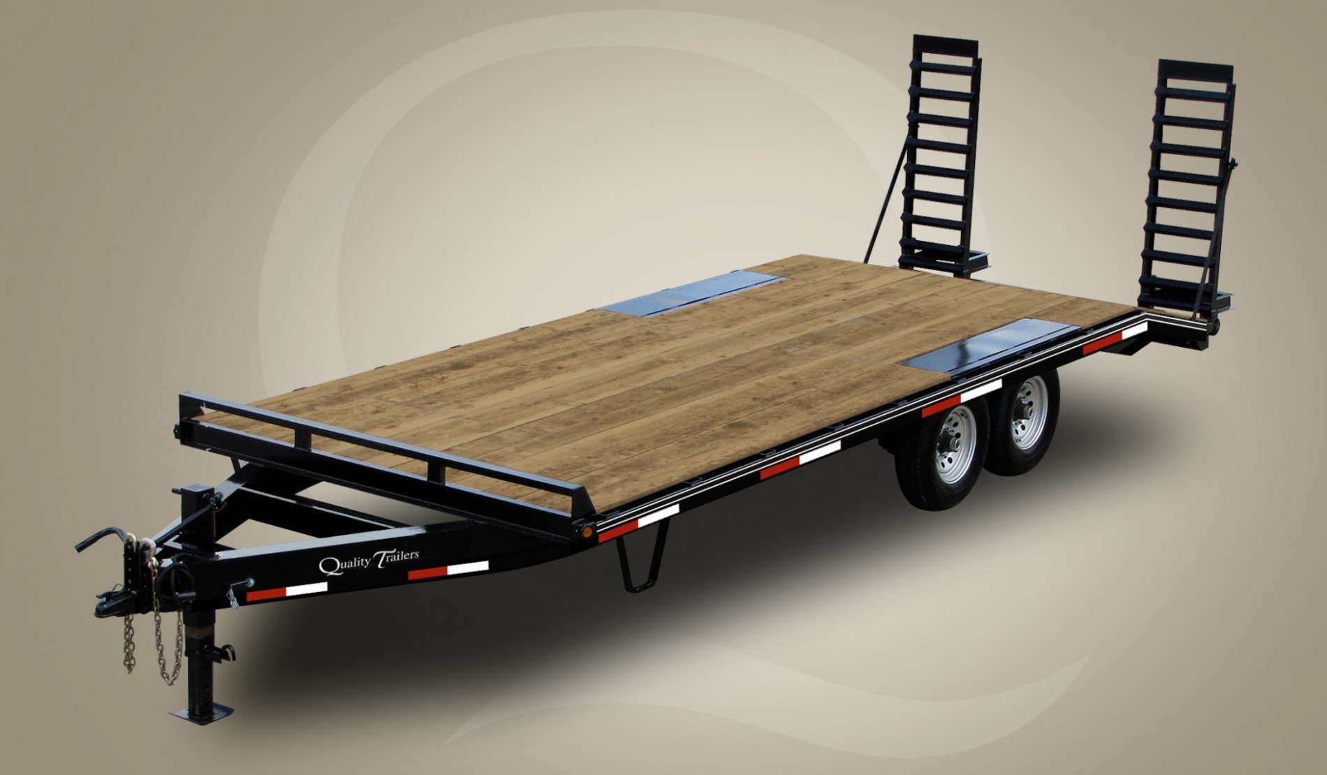 22ft tandem axle equipment trailer with heavy duty loading ramps 22ft tandem axle equipment trailer with heavy duty loading ramps