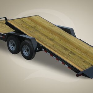 20ft tandem axle wood deck tilt trailer for sale