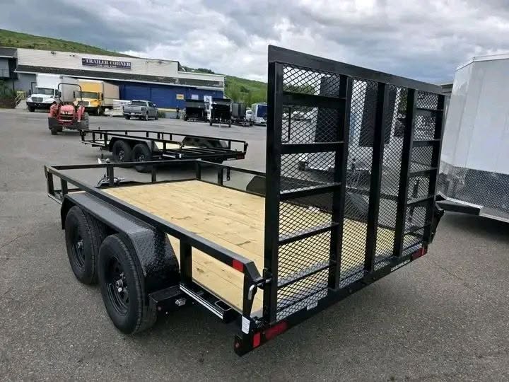iron ridge 7x16 tandem axle utility trailer iron ridge 7x16 tandem axle utility trailer