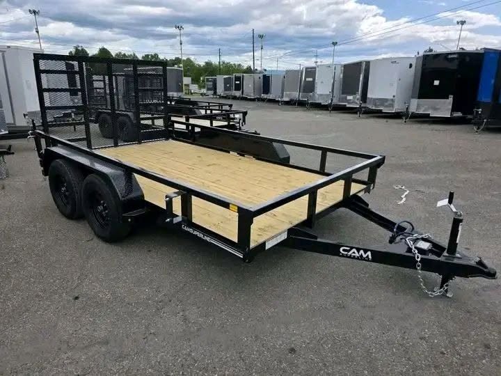 iron ridge 7x16 tandem axle utility trailer iron ridge 7x16 tandem axle utility trailer