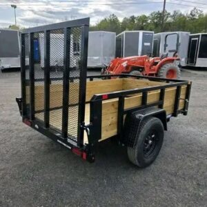 iron ridge 5x8 single axle utility trailer