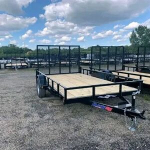 iron ridge 6x12 single axle utility trailer