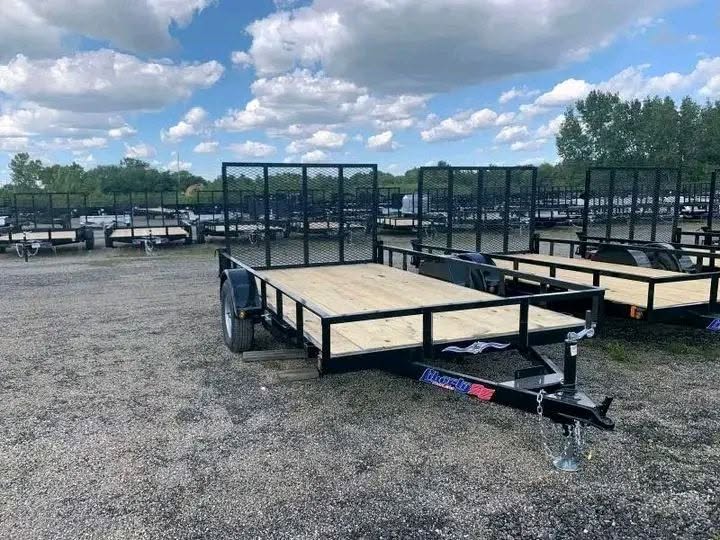 iron ridge 6x12 single axle utility trailer iron ridge 6x12 single axle utility trailer