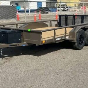 iron ridge 7x18 premium tandem axle utility trailer