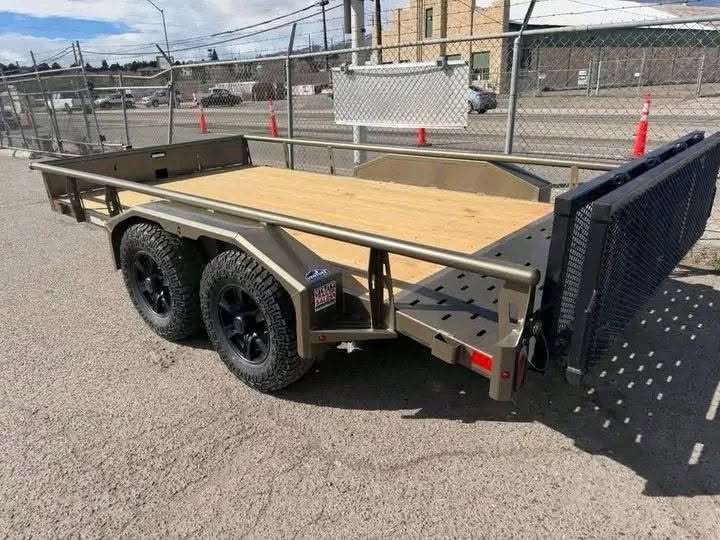 iron ridge 7x18 premium tandem axle utility trailer iron ridge 7x18 premium tandem axle utility trailer