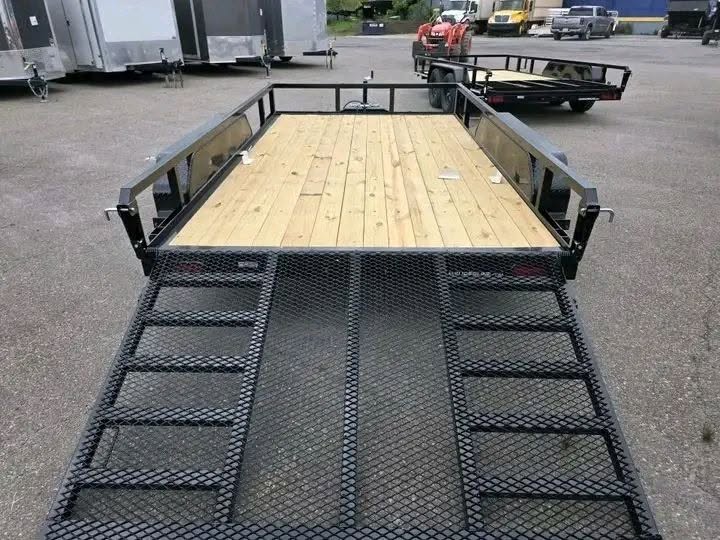 iron ridge 7x16 tandem axle utility trailer iron ridge 7x16 tandem axle utility trailer