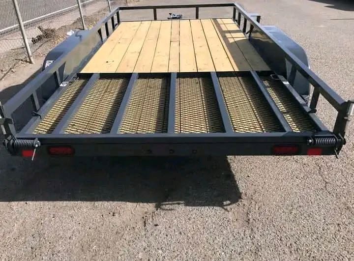 iron ridge 7x16 tandem axle utility trailer iron ridge 7x16 tandem axle utility trailer