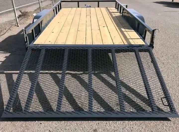 iron ridge 7x16 tandem axle utility trailer iron ridge 7x16 tandem axle utility trailer