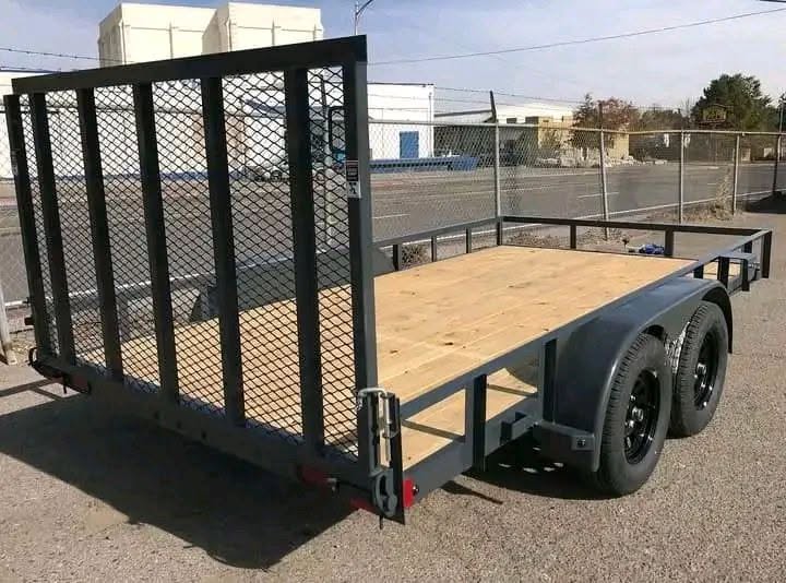 iron ridge 7x16 tandem axle utility trailer iron ridge 7x16 tandem axle utility trailer