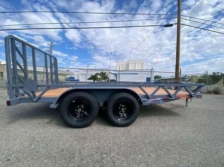 iron ridge 7x18 tandem axle utility trailer iron ridge 7x18 tandem axle utility trailer