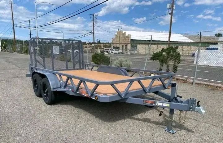 iron ridge 7x18 tandem axle utility trailer iron ridge 7x18 tandem axle utility trailer
