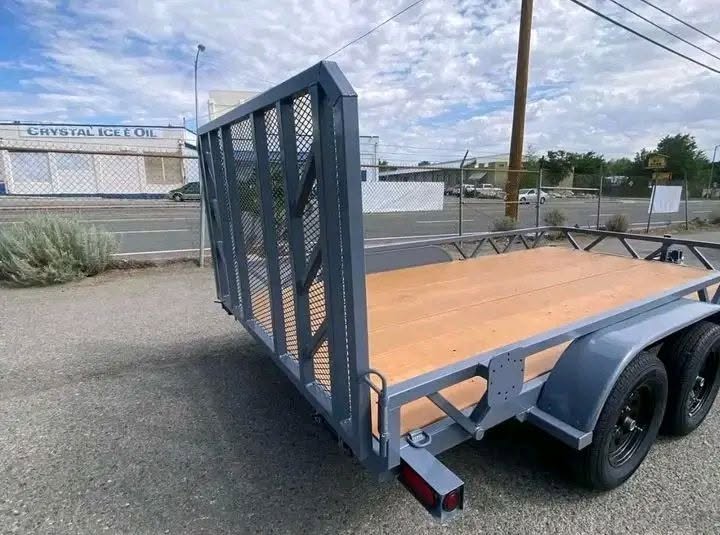 iron ridge 7x18 tandem axle utility trailer iron ridge 7x18 tandem axle utility trailer